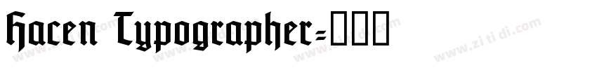 Hacen Typographer字体转换
